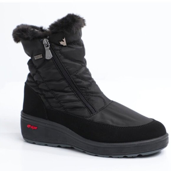 Pajar NEW Veronica Winter Boot Icegrippers Key Zip Faux Fur Waterproof Black 6.5 - Picture 16 of 16